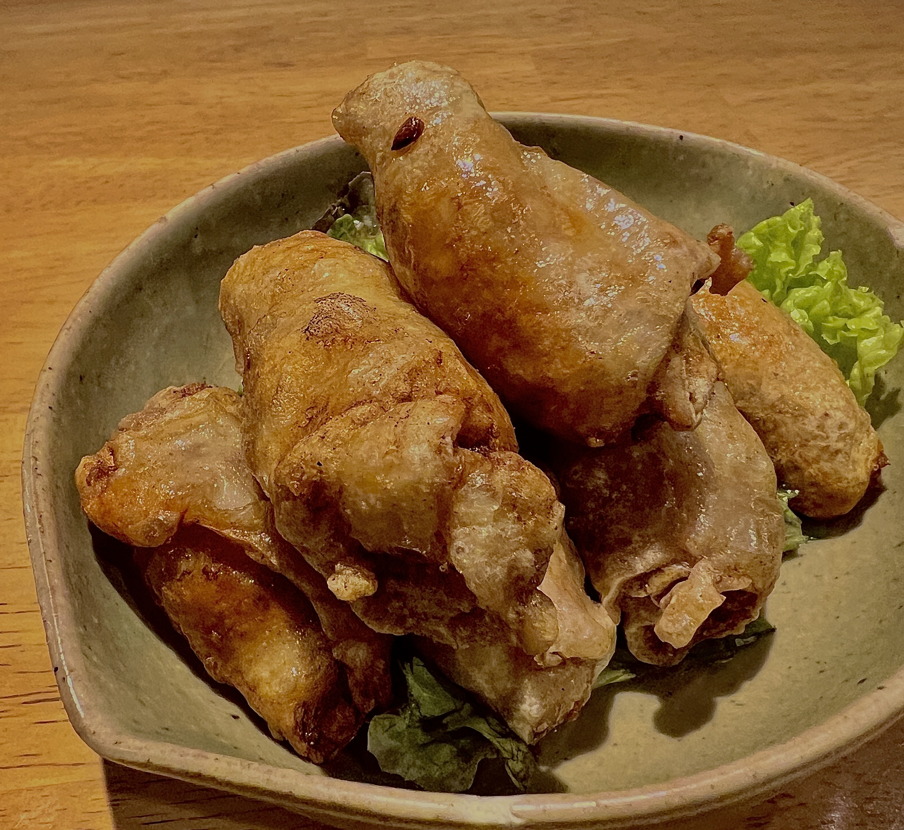 鶏皮揚げ餃子